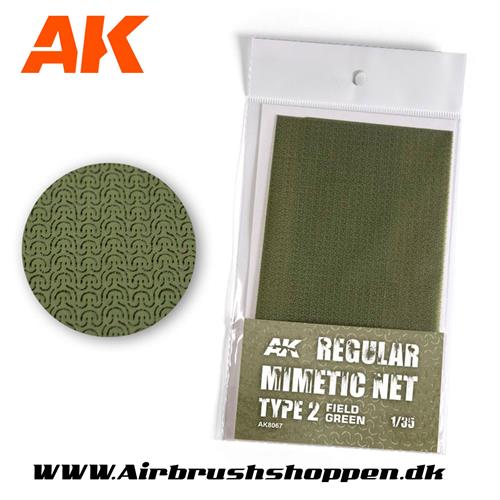 CAMOUFLAGE NET FIELD GREEN TYPE 2 - AK8067 AK-INTERACTIVE.